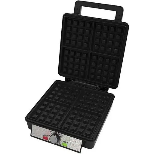 Електровафельниця SeaBreeze SB-0101 з антипригарним покриттям на 4 вафлі 1200 Вт Чорний - фото 2