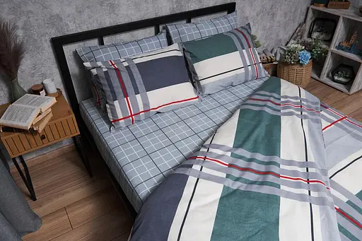 Комплект постельного белья Moon&Star Бязь Gold Люкс Cloudy полуторный 143х210 наволочки 2х70х70 - фото 6