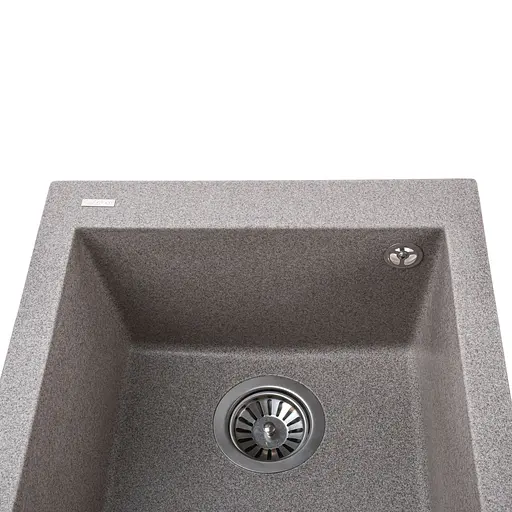 Гранітна мийка Globus Lux Lama мокко 410x500 мм, Сірий - фото 5