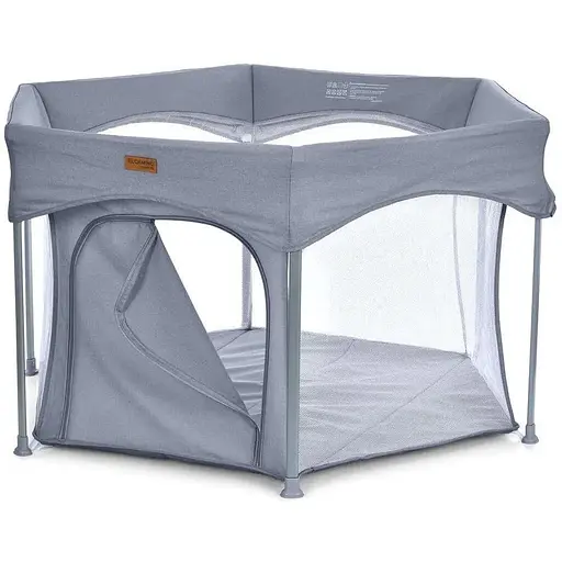 Манеж El Camino ME 1195 SWIFT 6 складной для детей 6–24 месяцев светло-серый
