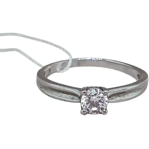 Серебряное кольцо Агни АРТ с фианитом. 1235/1Р-CZ 18