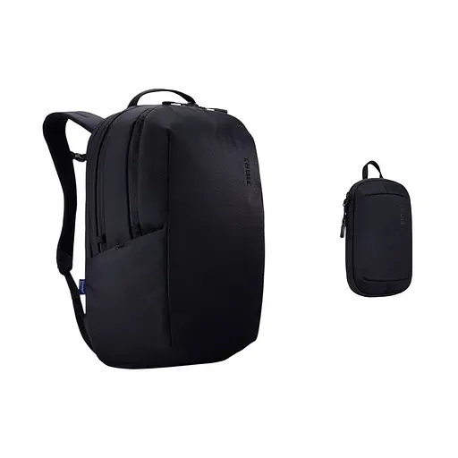 Комплект: Рюкзак Thule Subterra 2 Backpack 27L Black (TH 3205027) + Органайзер Thule Subterra 2 PowerShuttle Small Black (TH 3205037)