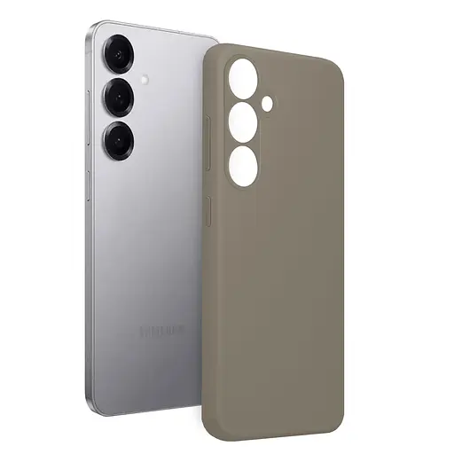 Чохол Make Samsung S25 Silicone Silver Shadow - фото 3