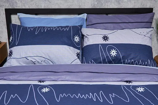 Комплект постільної білизни Moon&Star Бязь Gold Люкс Cardio King Size 220x240 наволочки 2х70х70 - фото 2