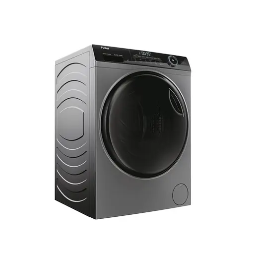 Стирально-сушильная машина Haier фронтальная 8(5) кг 1400 A 46 см дисплей пара инвертор люк черный прямой привод серебристый - фото 4