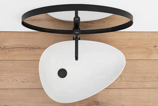 Умывальник Rea Greta 55 накладной белый REA-U8536, Белый - фото 3