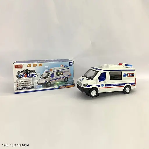 Машина на батарейках, Полиция, свет, звук - фото 2