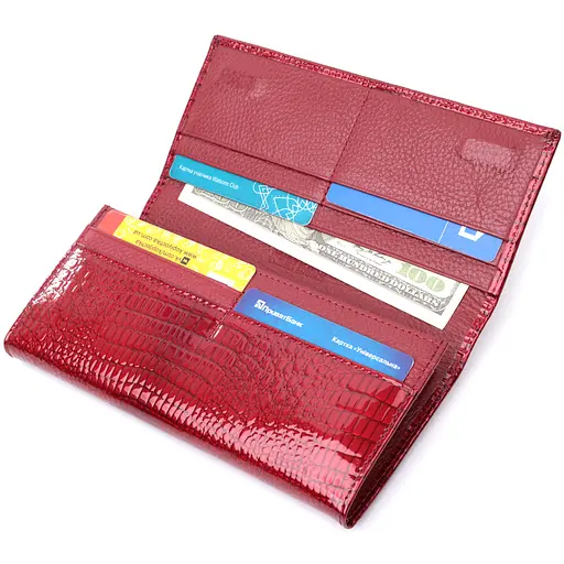 Кожаный женский кошелек ST Leather 18х9.5х2.5 см acs0029431 - фото 6