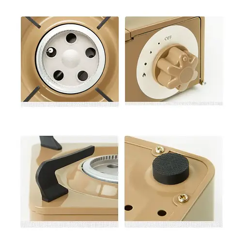 Портативная газовая плита Naturehike под цанговый баллон (Коричневая) - фото 9