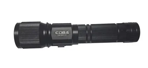 Ліхтар ручний акумуляторний Coba CB-S001-4 4 світла червоний білий синій з індикатором заряду з ремінцем Чорний - фото 2