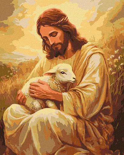 Набор для росписи по номерам Божьи объятия, Ideyka, 40x50 см, КНО8531