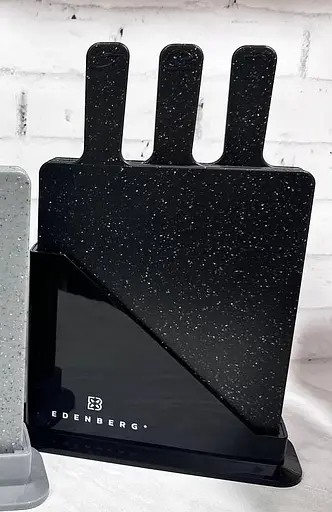 Набір обробних дощок Edenberg EB-11981 на підставці 3 шт. Чорні - фото 4