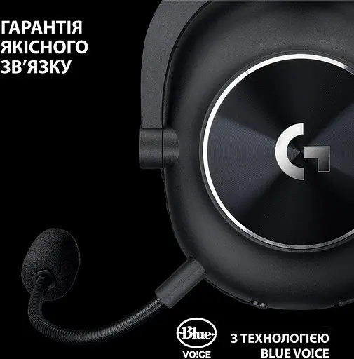 Навушники бездротові ігрові Logitech G Pro X2 Wireless LightSpeed чорні (981-001263) - фото 3