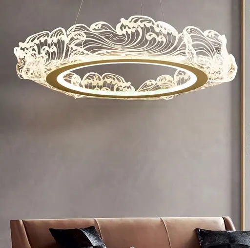 Элегантная люстра в виде волн Ст. D 5022 | Line F - фото 9