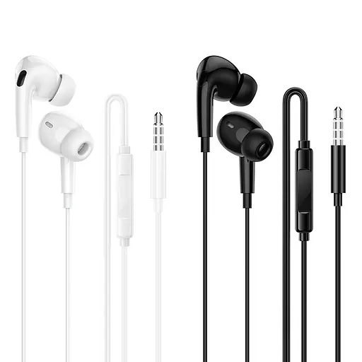 Навушники BOROFONE BM100 Pro Fuente universal earphones with microphone Black - фото 3
