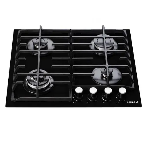 Варочная поверхность газовая Borgio 6192-17 FFD black Glass - фото 2