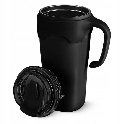 Термокружка Mountain Goat со соломинкой 0.65 л Black (P-5905973406123) - фото 1