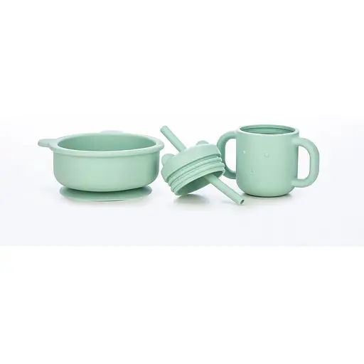 Силіконова миска дитяча FreeOn  Lion м`ятний - фото 4