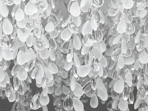 Дизайнерська підвісна кришталева люстра Гліцинія, 8 ламп, хром - фото 4