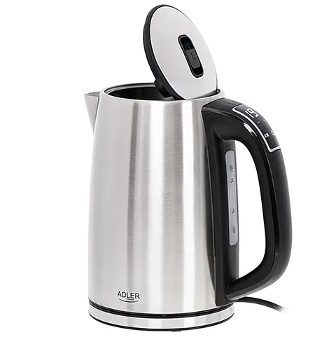 Металлический чайник с дисплеем и контролем температуры Adler AD 1340 1,7л - фото 1