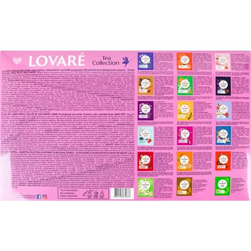 Набір Колекція чаїв Lovare Great Party 155 г (18 видів по 5 шт.) - фото 2