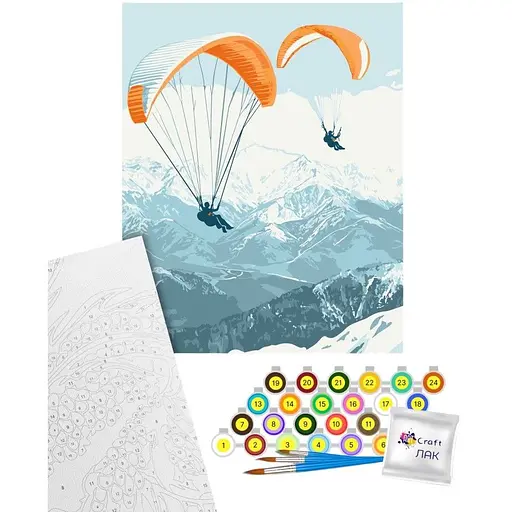 Картина за номерами Art Craft Парашутний спорт 40х50 см (11073-AC) - фото 1