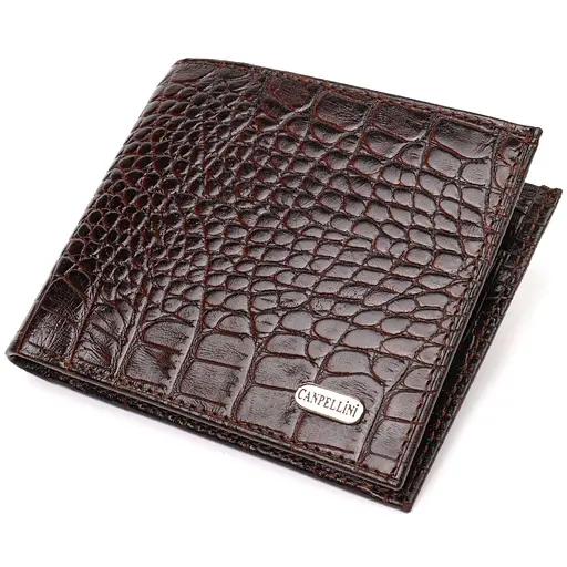 Мужской кожаный кошелек Canpellini 11.5х9.5х2 см acs0025679 - фото 1