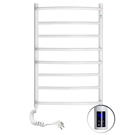 Рушникосушка електрична біла NAVIN Омега 530х800 (ліва) сенсор з таймером - фото 2