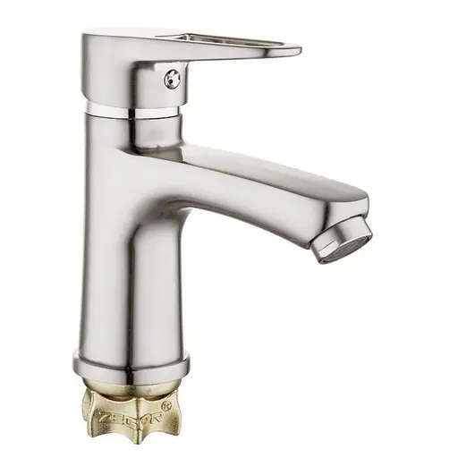 Змішувач для умивальника Zegor PUD1-A045KH одноважільний сатин 30412 - фото 1