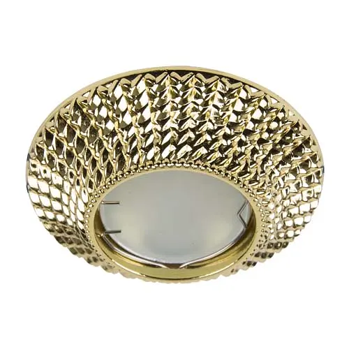 Вбудований світильник Feron CD003 під лампу золото - фото 1