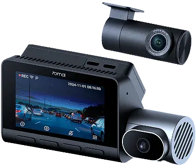 Видеорегистратор 3 камеры 70mai Dash Cam T800-24 комплект + Rear Cam RC41 4K - фото 5