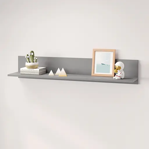 Полка открытая MebelStar Лилу 110x22x20 см Серая мышка (MBS-1358) - фото 2