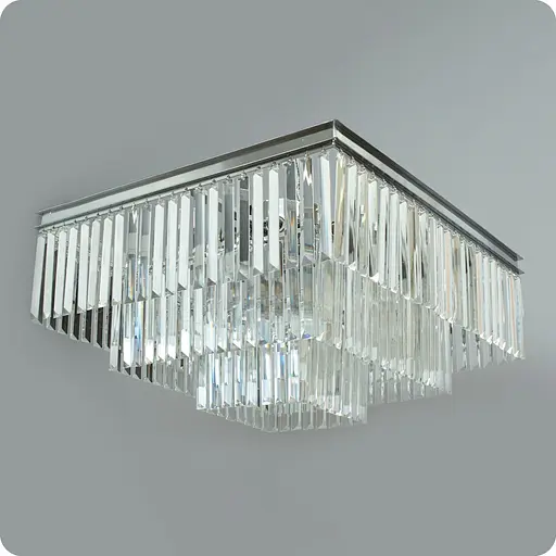 Люстра хрустальная 517 Dlight на 8 ламп Е14 Хром (01541) - фото 2