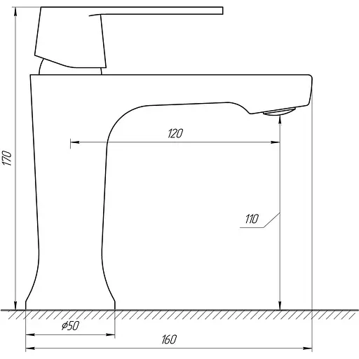 Смеситель для раковины Globus Lux Laguna GLA-0401 - фото 4