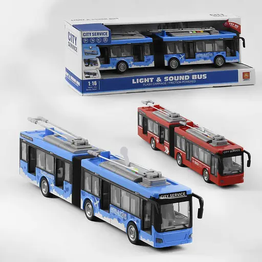 Троллейбус, красный, свет, звук, инерция - фото 2