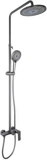 Душевая система для душа Qtap Slavonice Gunmetal Black PVD QTSLA110GMB45913 - фото 1