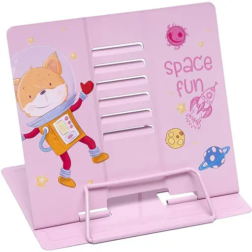 Підставка для книг "Space Fun" LTS-8207(Pink) металева