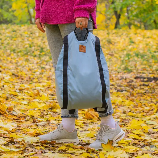 Рюкзак-антивор OOLOO Капля 45х27х14 см, светло-голубой 649/306 - фото 9