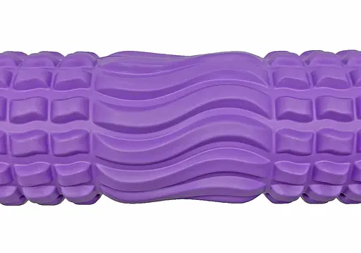 Массажный ролик EasyFit Wavyspines 33 см Фиолетовый (EF-3701-V) - фото 2