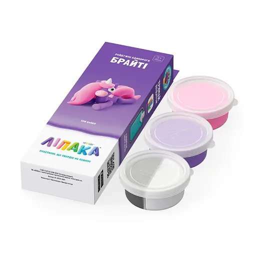 Набор самозатвердевающего пластилина Радужные единороги Брайти ЛИПАКА 30137-UA01 - фото 2