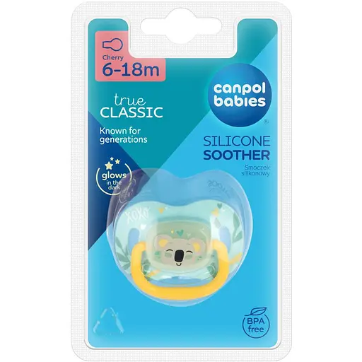 Пустушка Canpol babies Exotic Animals силіконова кругла 6-18 міс. коала (34/934_koala) - фото 3