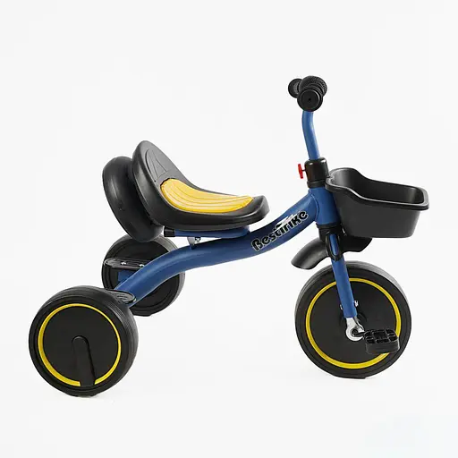 Детский трехколесный велосипед Best Trike BS-45602 со светом и музыкой синий - фото 3