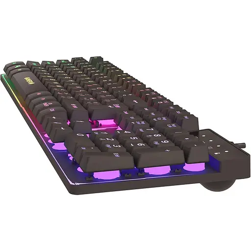 Клавіатура GamePro GK576 Nitro+ RGB USB Black (GK576) - фото 4