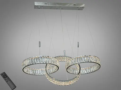 Светодиодная люстра Мебиус золото 92 Вт пульт - фото 1