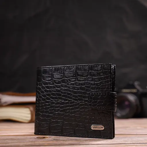 Мужской кожаный кошелек Canpellini 12.2х9.5х2 см acs0025666 - фото 6