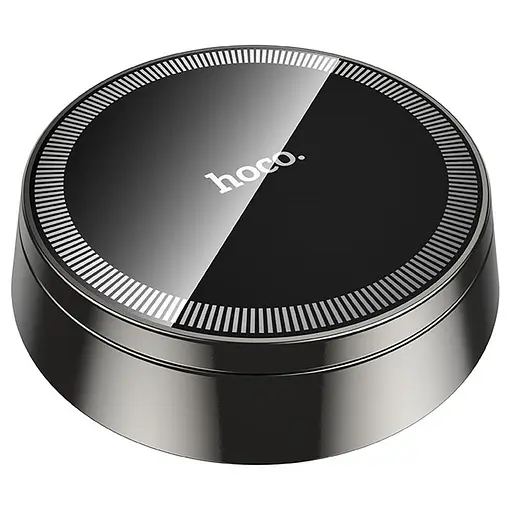 Автотримач Hoco H83 Metal ring magnetic (center console) Metal grey - фото 4