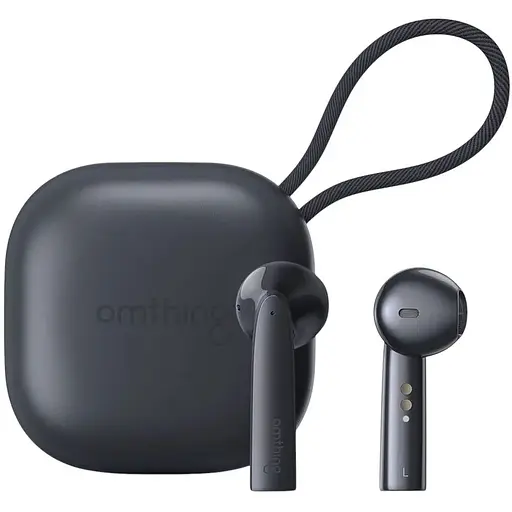 Бездротові навушники 1MORE Omthing Air Free Pods, BT5.0, ENC, Qi, TWS, 400mAh, 5h, (EO005) black UA UCRF