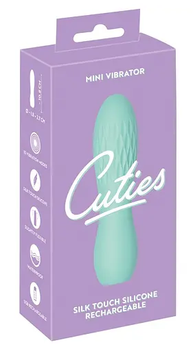 Вібратор Cuties Mini 10.8 см бірюзовий - фото 8