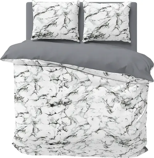Уцінка. Комплект постільної білизни Lelit Двоспальний сірий з білим 180 х 215 см P-0168/2 (le2000000285962) - фото 1