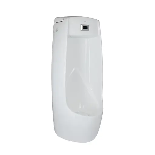 Писсуар напольный Qtap Scorpio с ИК-датчиком автоматического смыва 430x370x990 White QT1488101HW, Белый - фото 1